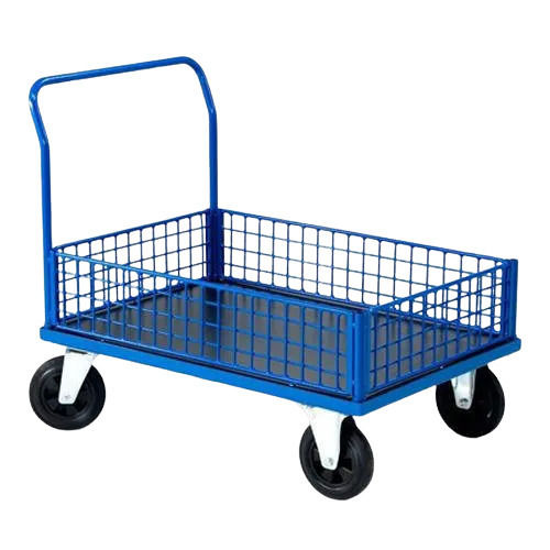 100kg Load Capacity Manual Operated Paint Coated Mild Steel Platform Trolley 909