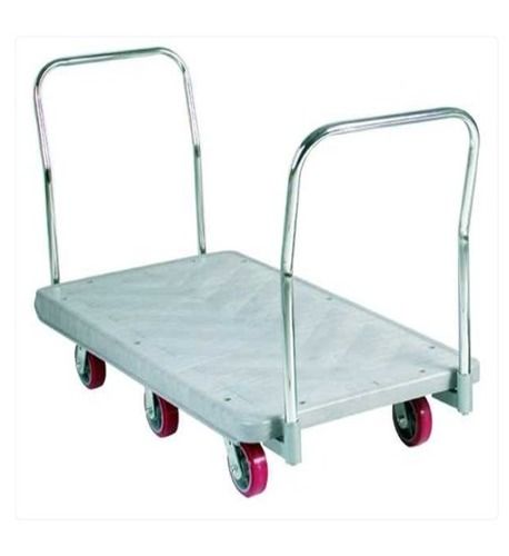 350 Kg Load Capacity Stainless Steel Material Handling Trolley For Industrial 814
