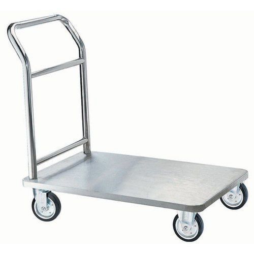 Industrial 200 Kg Capacity Mild Steel Ms Platform Trolley 040
