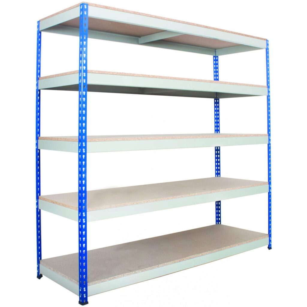 Industrial Shelving Unit 5 Shelves Rrb18 Grey Scaled