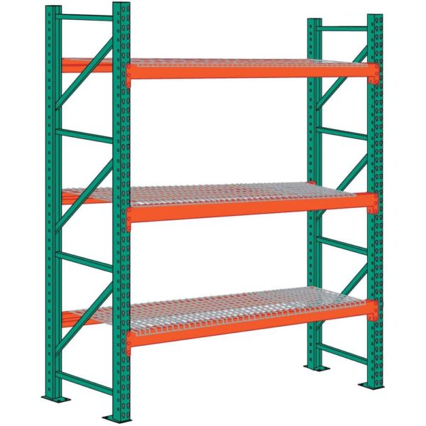Lyon Pallet Rack 12 Foot High Wire Decking Starter 600x600