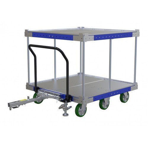 Mild Steel Industrial Six Wheels Type Utility Trolley Load Capacity 200 250kg 411