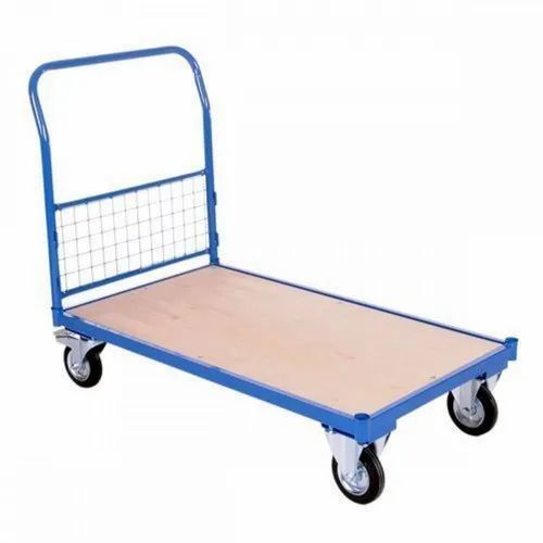 Raj Gauri Mild Steel Industrial Platform Trolley Load 20231127060201